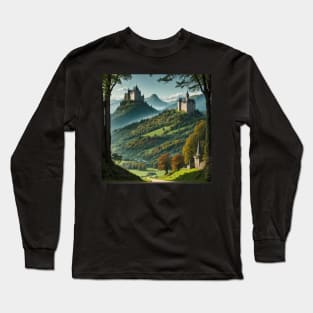 Rival Castles - Fantasy DND Render Long Sleeve T-Shirt